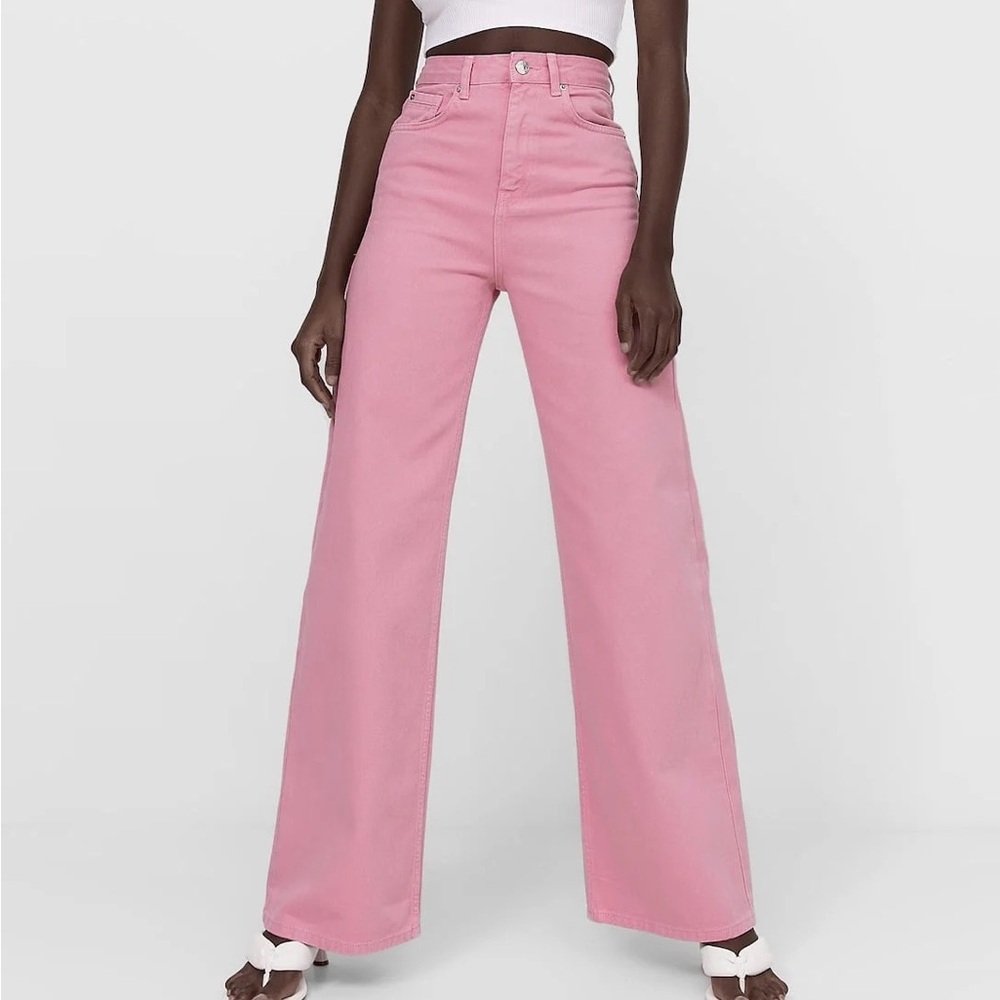 Never Worn Pink Zara Jeans